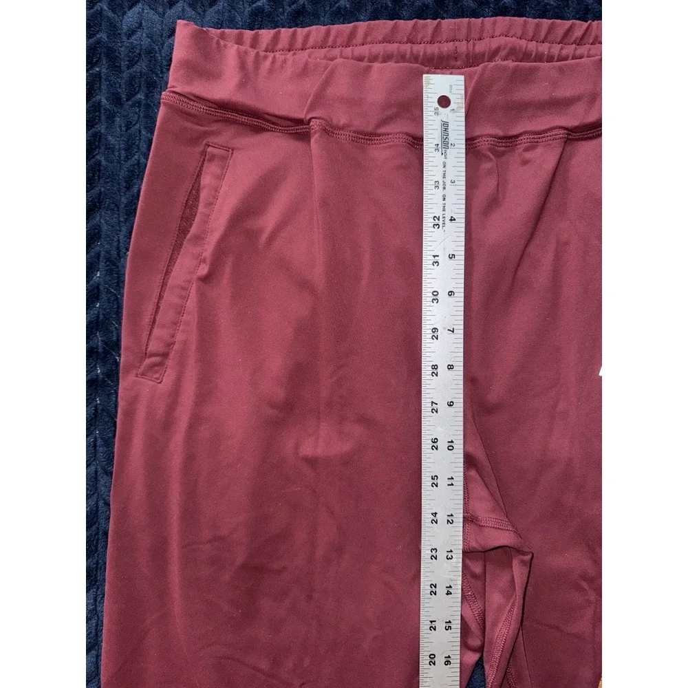 ALPHALETE Mens Red Jogger Leggings Casual Training Gym‎ Outdoor Size L